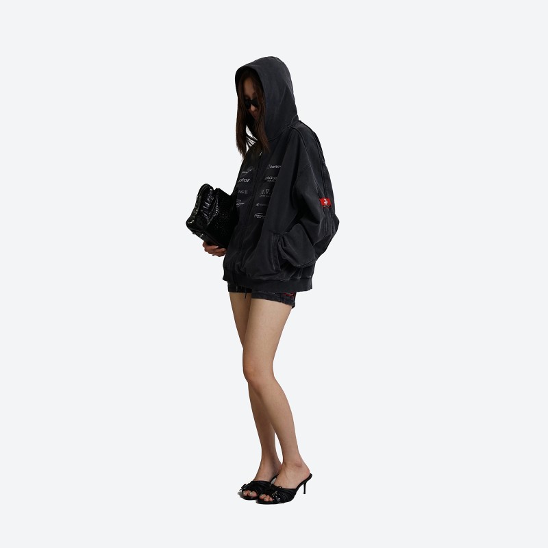Racing Zip-Up Hoodie